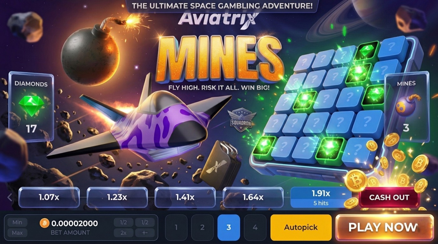 Aviatrix Mines — The Ultimate Space Gambling Adventure